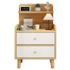 Bedside table, simple and modern household storage cabinet with lock, mini storage cabinet, small bedroom bedside cabinet Application Scenario